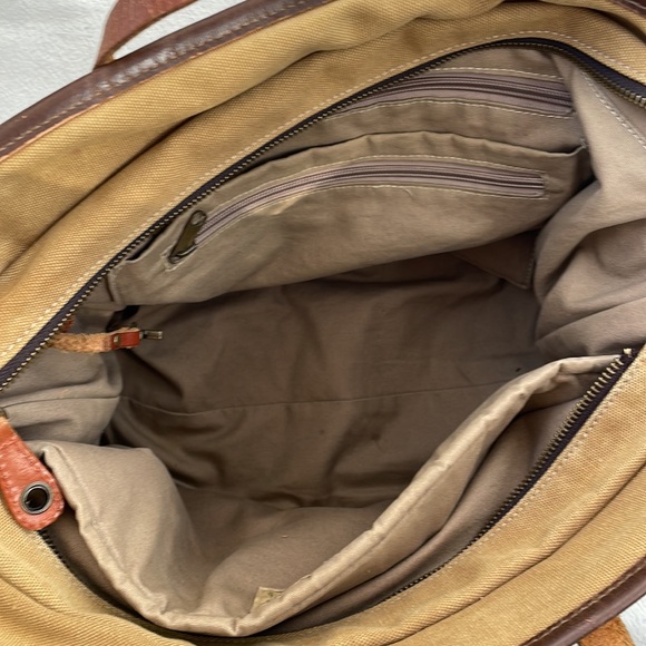 Anthropologie/The Same Direction canvas and leather bag - Picture 6 of 6